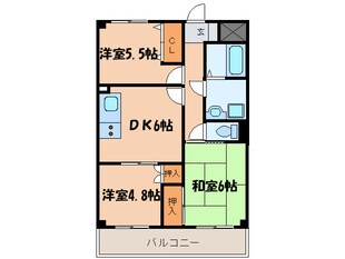 ヒルズ覚王山の物件間取画像